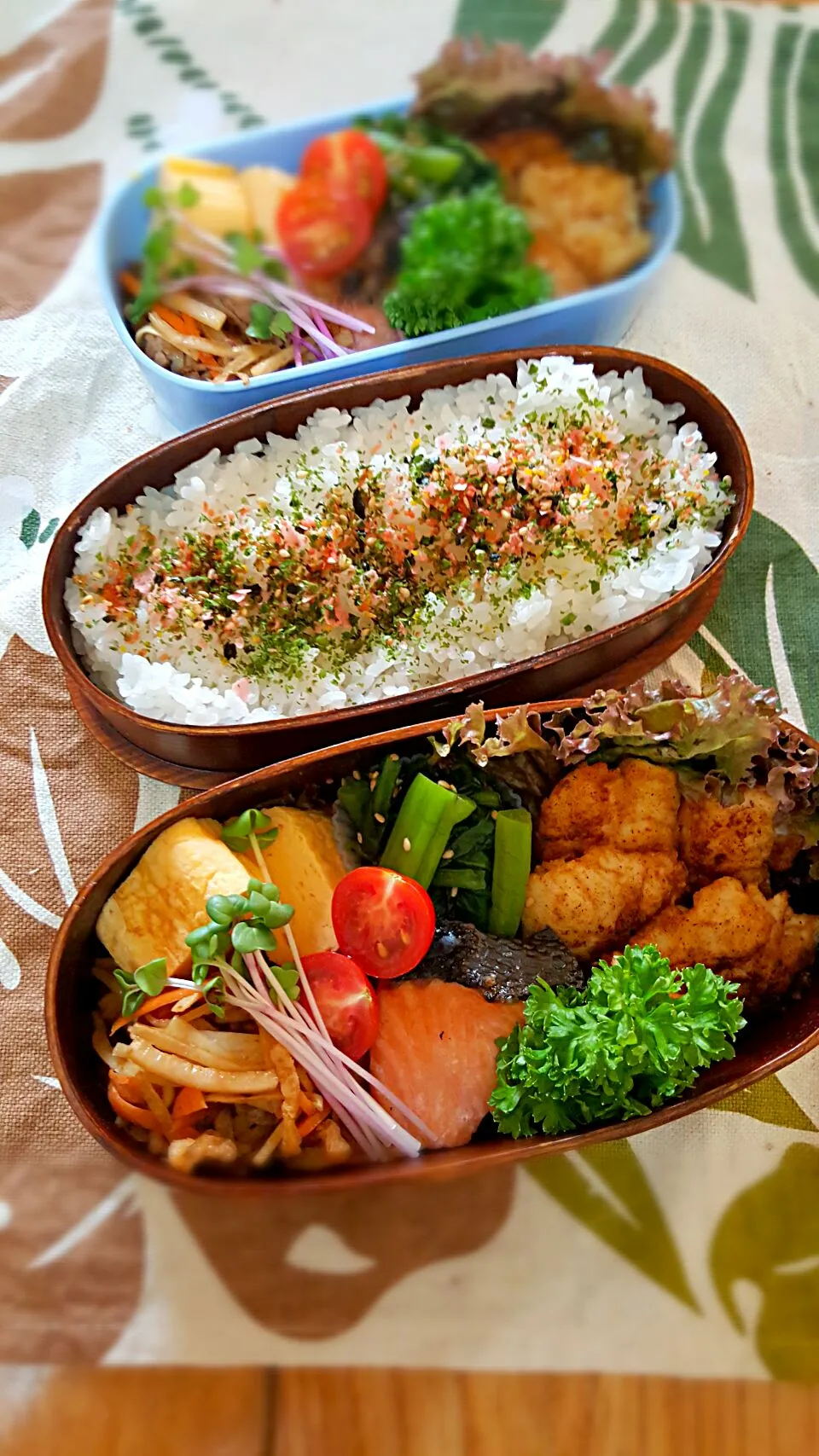 今日のお弁当🍴スパイシーチキン(ささみ)🐔🐔🐔|クッキングオヤジさん