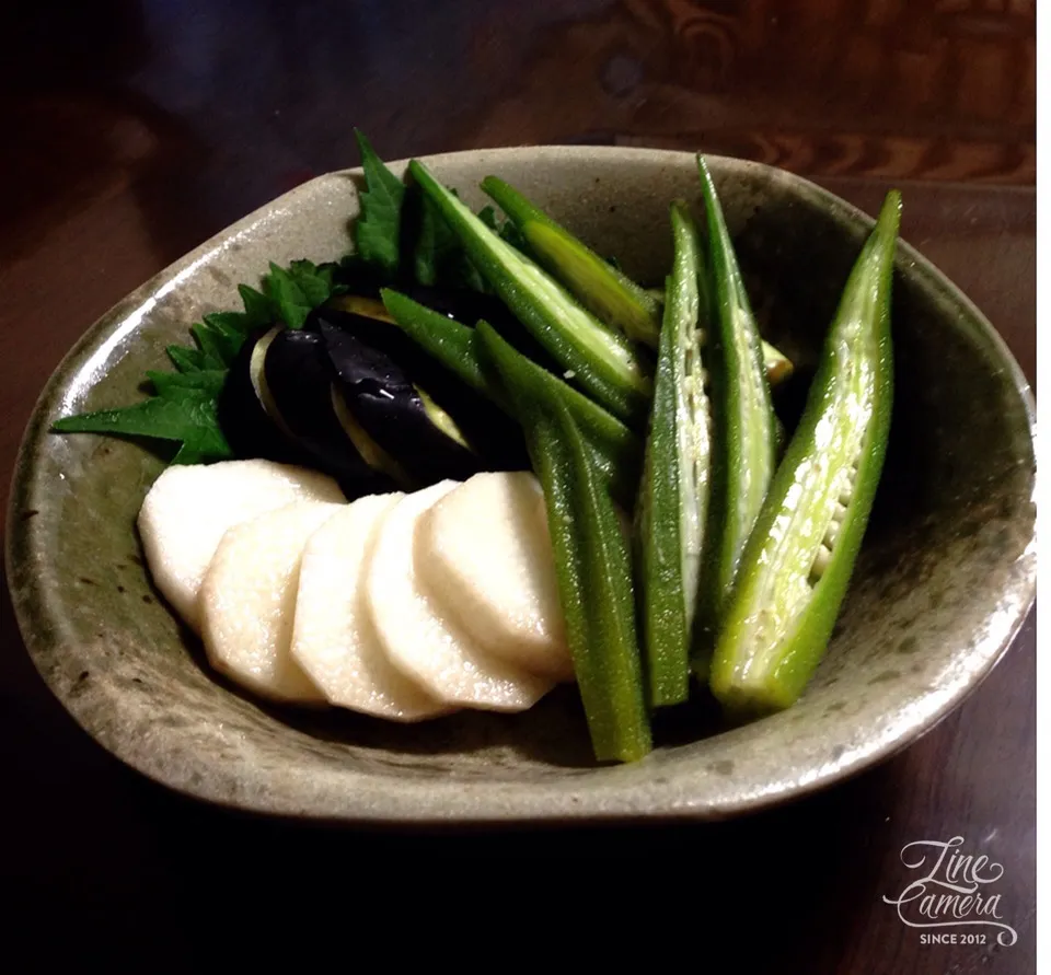 本当に美味しい( ´ ▽ ` )ﾉ咲きちゃんさんの料理 オクラの山葵生姜漬け 
山芋や茄子も美味しいよo(^▽^)o|とんちんさん