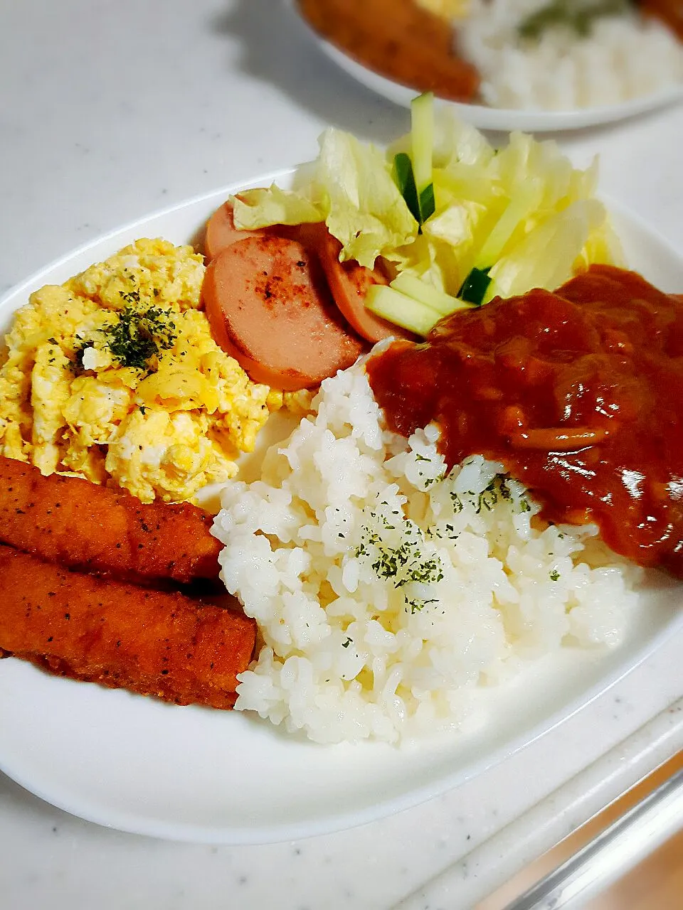 ハヤシライス風朝ごはん|きゃんさん