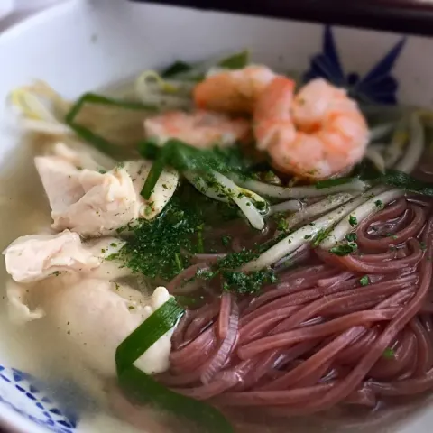 「パクチーソース」を使ってみたSnapdishの料理・レシピ写真:Asian chicken rice noodle soup