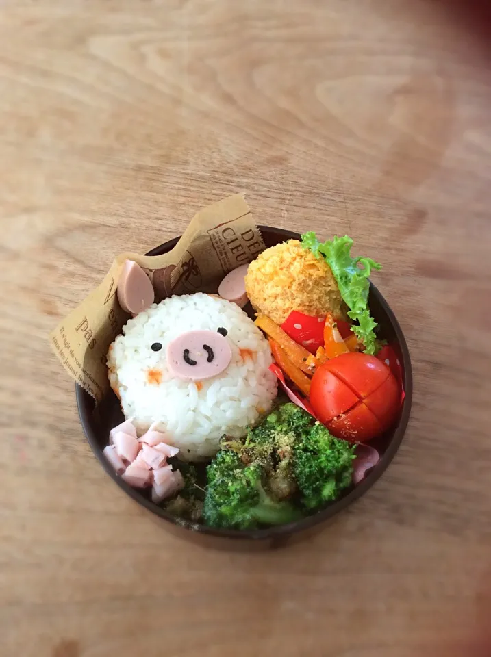 Snapdishの料理写真:ブヒ🐽ブヒ🐽ブブー🐷お弁当🍱|noⓂ︎さん