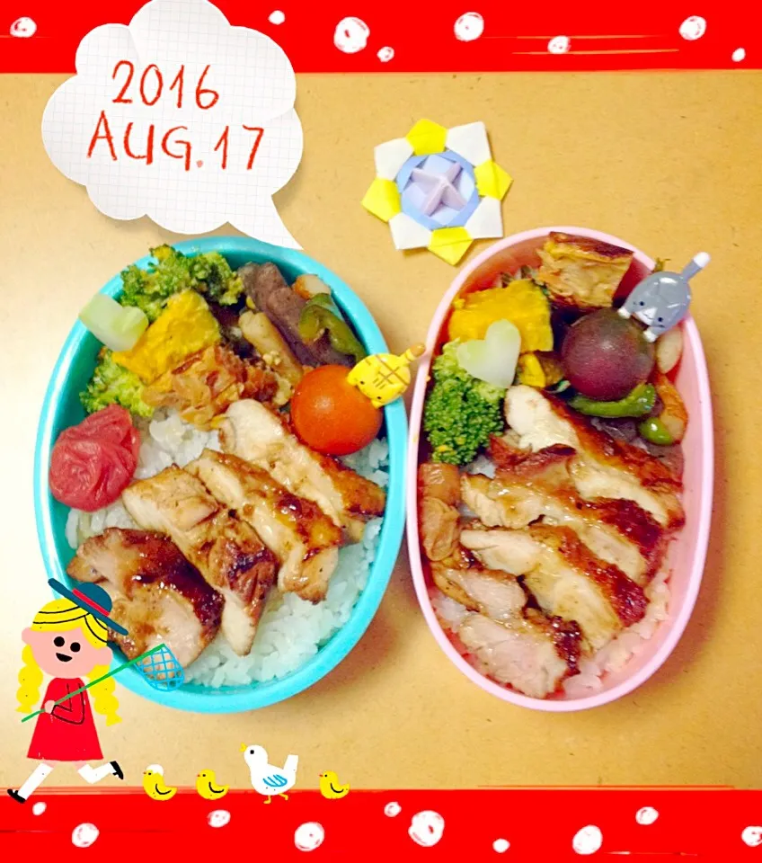 2016/8/17  夏休みお弁当|もっさんさん