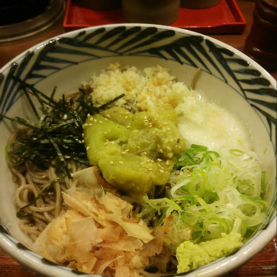 真夏のうまいもん 冷し焼き茄子とろろそば|大石さん