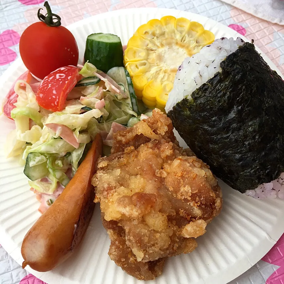 やっとお盆休み！…でも１日だけ（；＿；）
家族でお出かけ弁当♫|Yoko  Ikedaさん