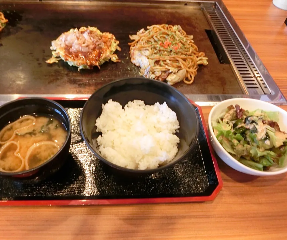 お好み焼きランチ  これで800円 金太郎@京都店|Hiroshi  Kimuraさん