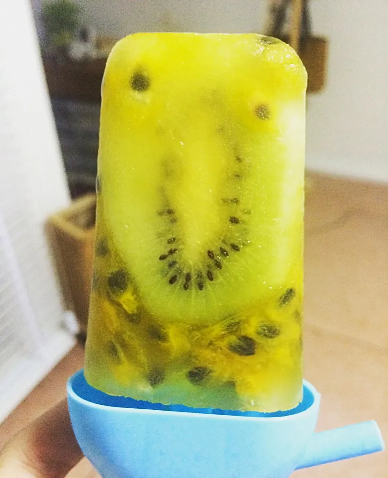 ไอติมกีวีเสาวรส Kiwi+PassionFruit Icecream|SaSaさん