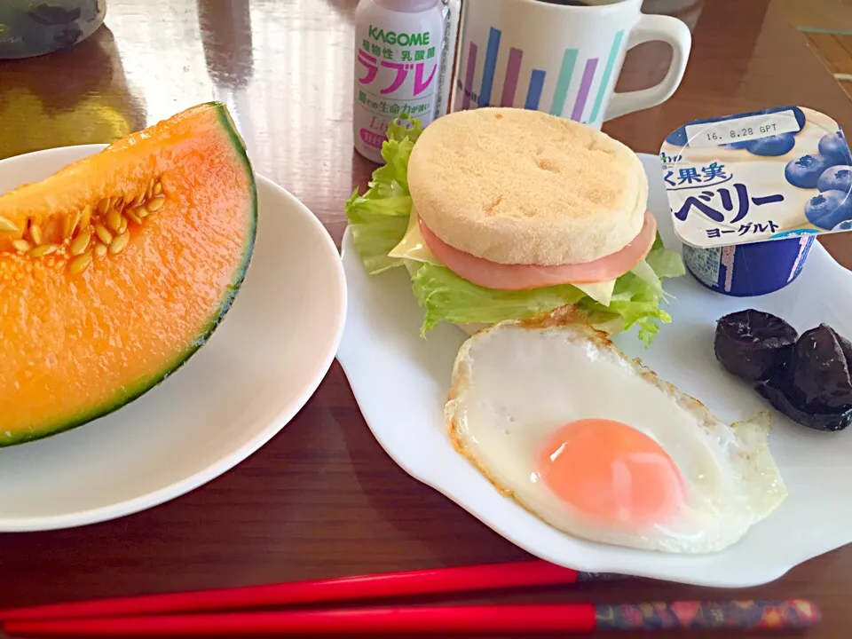 Snapdishの料理写真:8/18 朝ごはん|あずささん