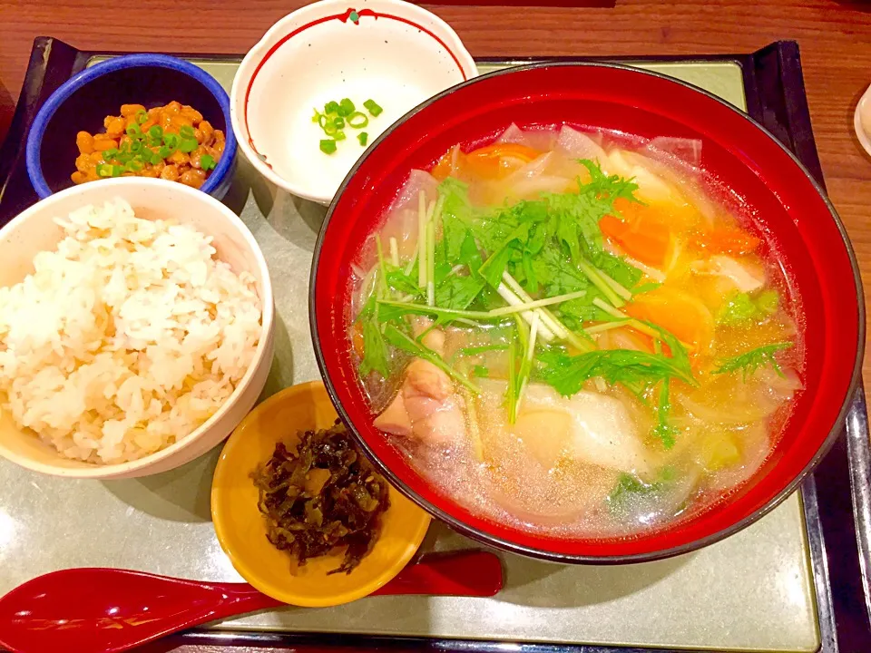 わがんの鶏生姜汁定食|yさん