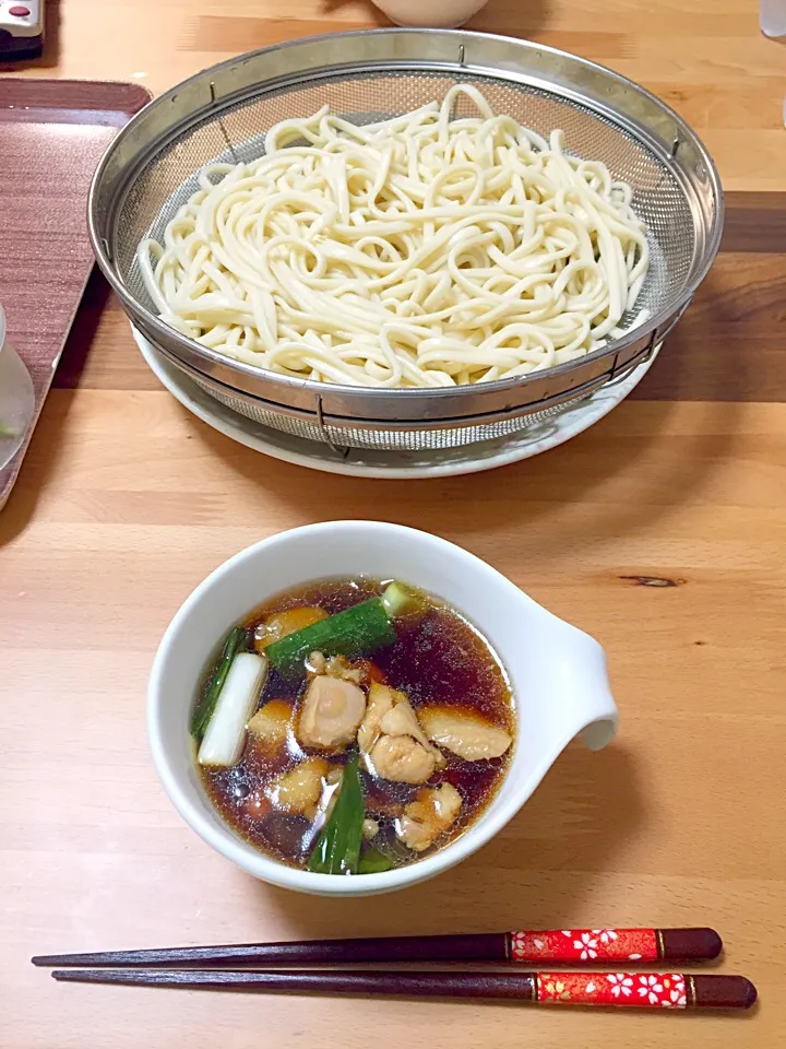 Snapdishの料理写真:鳥ねぎうどん（あつもり）|まさみさん