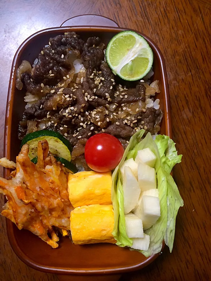 牛肉の酢橘ちらし寿司弁当|しょうこさん