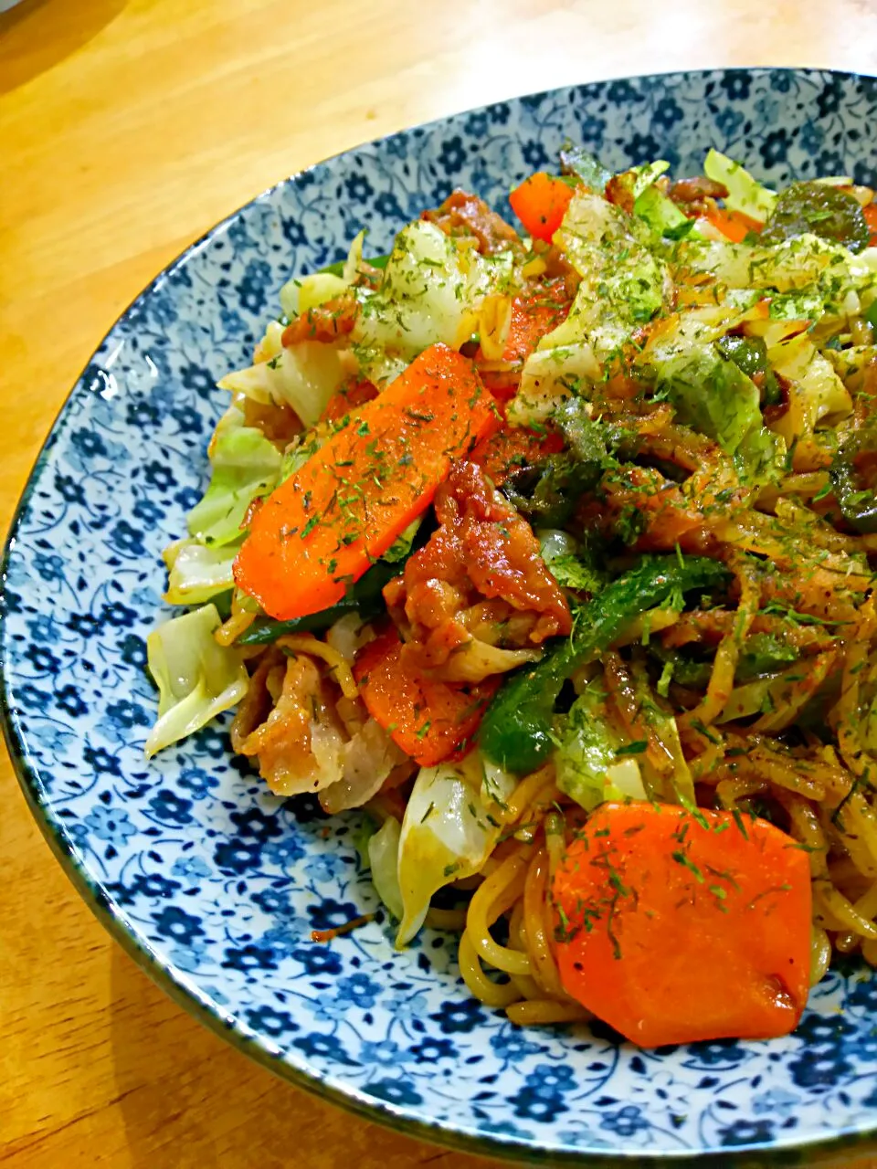 Snapdishの料理写真:パスタ麺の焼きそば|徳之島トトロンヌさん