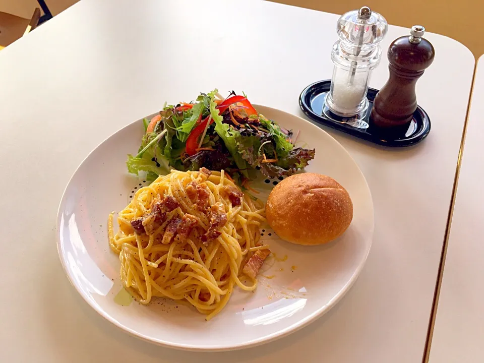 パスタプレート（カルボナーラ）|ひでお@東京町田さん