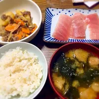 肉じゃがとお刺身|るーさん