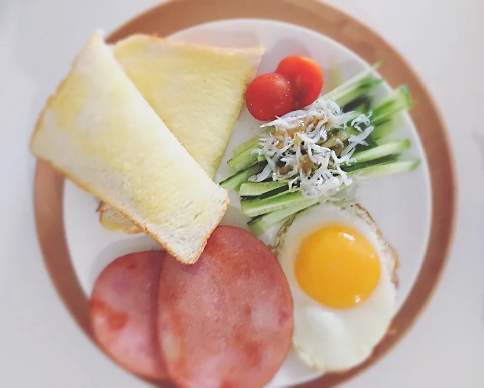 バタバタ簡単朝ごはん🍞🍔🌭🍕🍗🍳💕#Morning #breakfast|MIESANさん