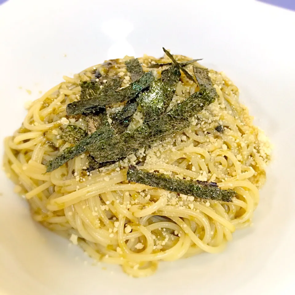 海苔の佃煮とチーズのパスタ|Hiroya Fujiiさん