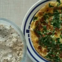 spinach omlette & overnight oats|Patricijaさん