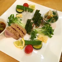 Snapdishの料理写真:マグロステーキ|Norihiro Satoさん