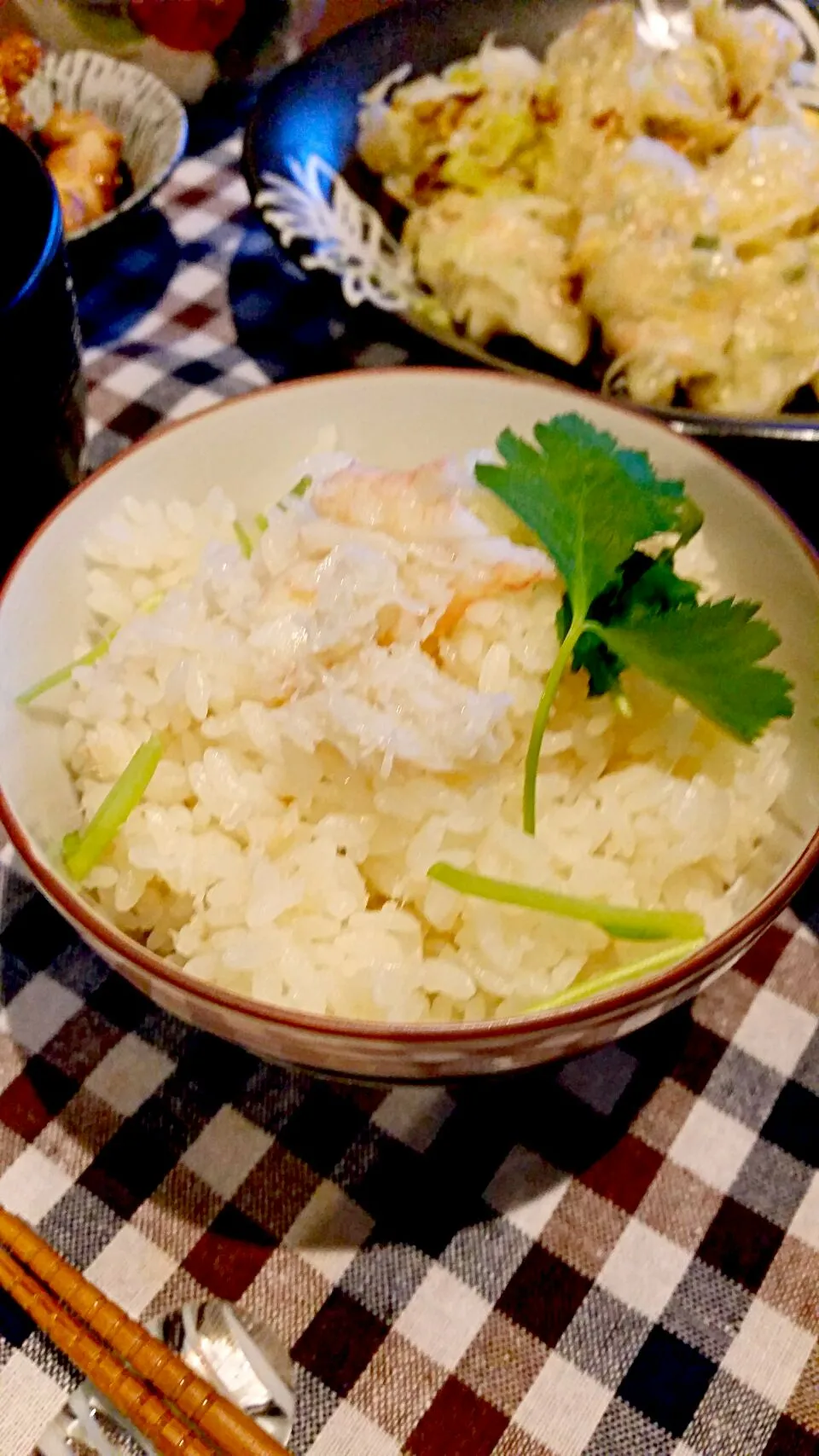 まるまさんの白だしで蟹缶の炊き込み御飯  😊|未来さん