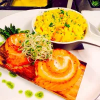 Scallop and salmon pinwheel|shaun spoonerさん