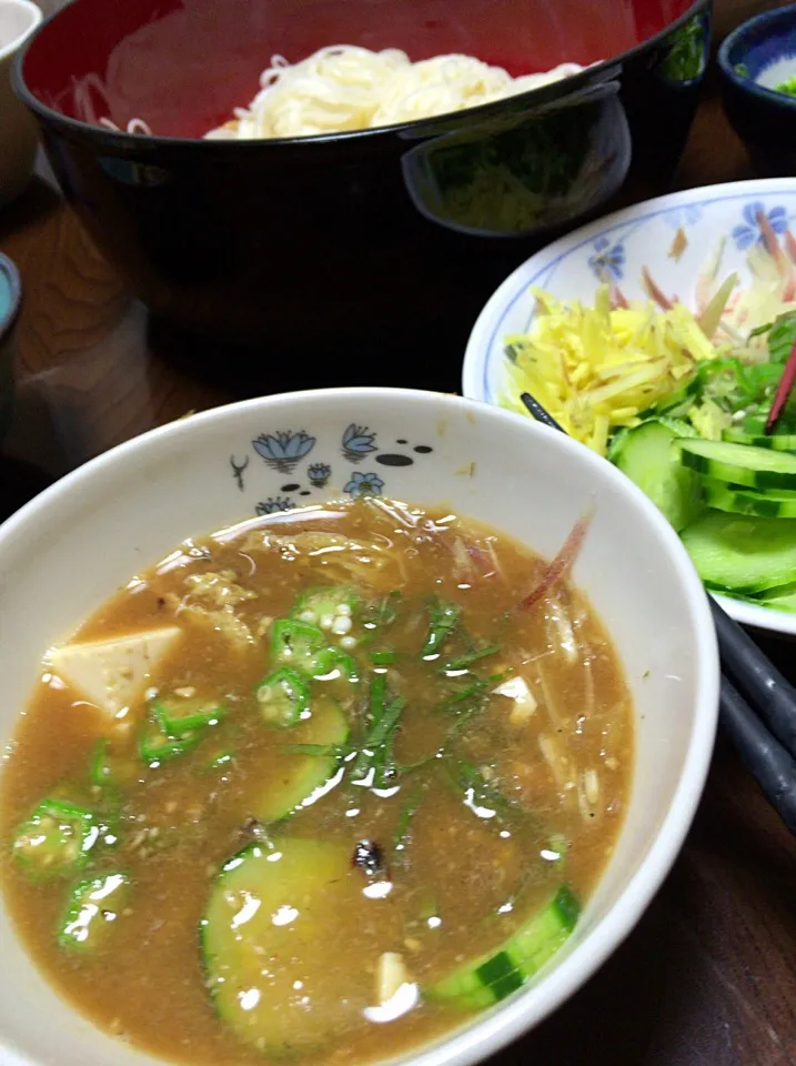 冷や汁で素麺|Yuuki🍷🍶🍻さん