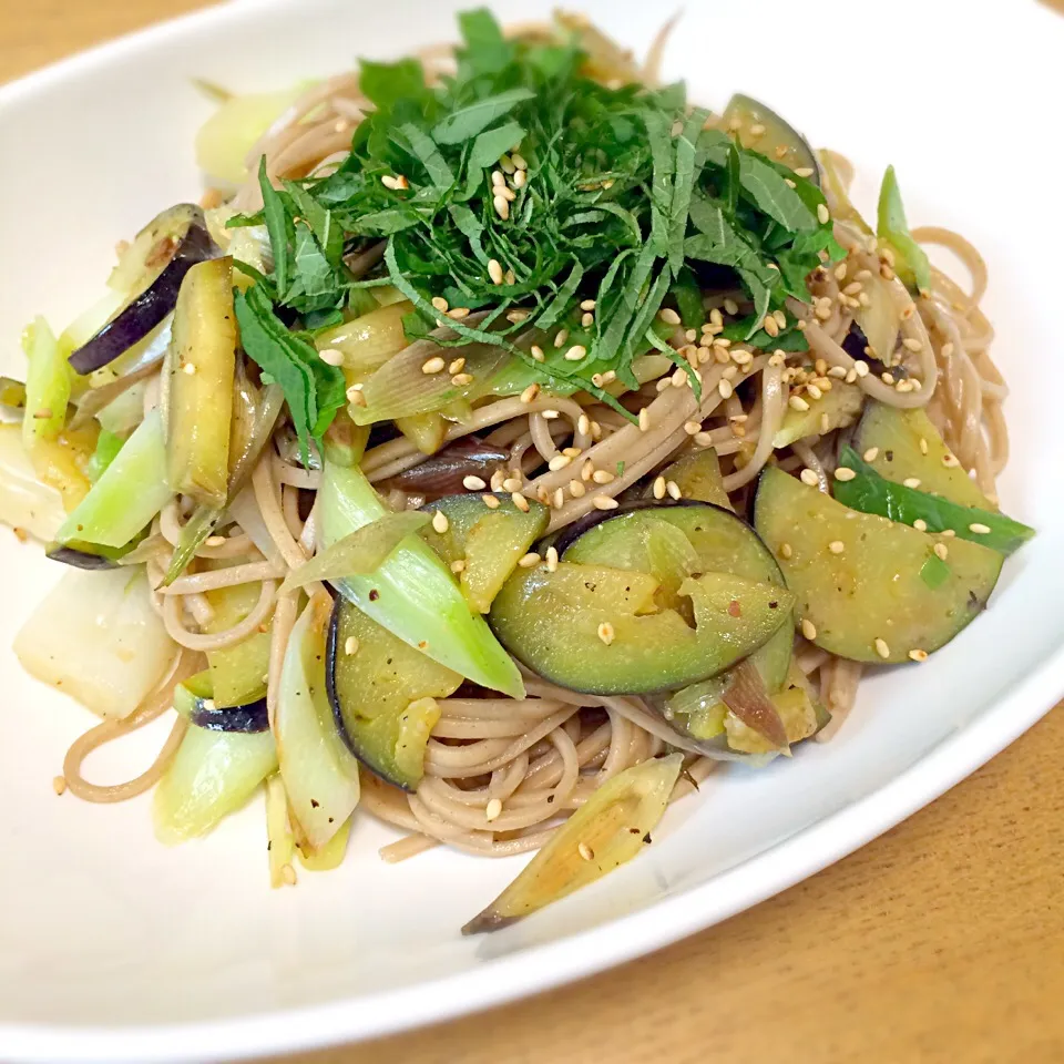 お蕎麦のパスタ風|りょくさん