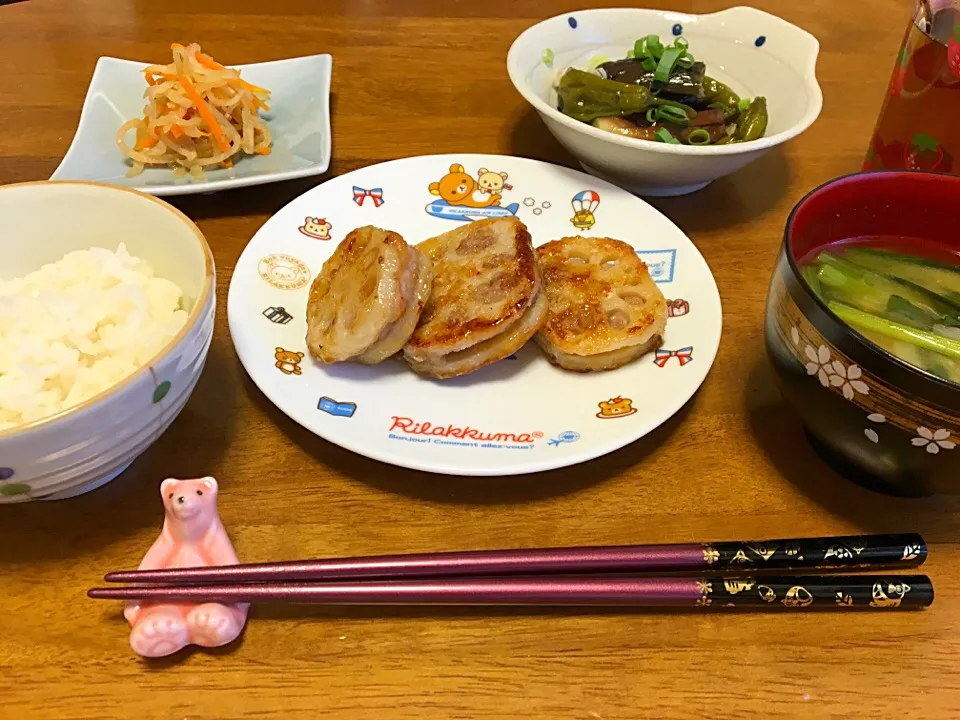 Snapdishの料理写真:蓮根のはさみ焼き|はづきさん