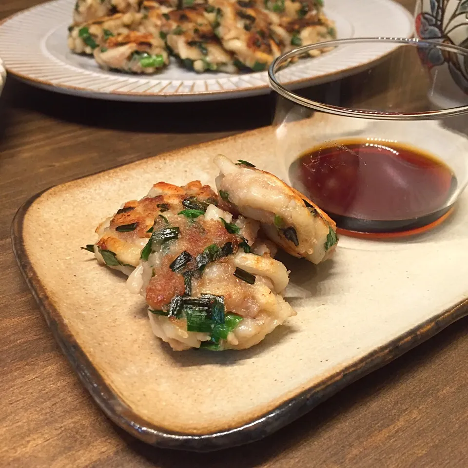 りえぞ～さんの料理 ☆豆腐バーグのうどん餃子|カオサンさん