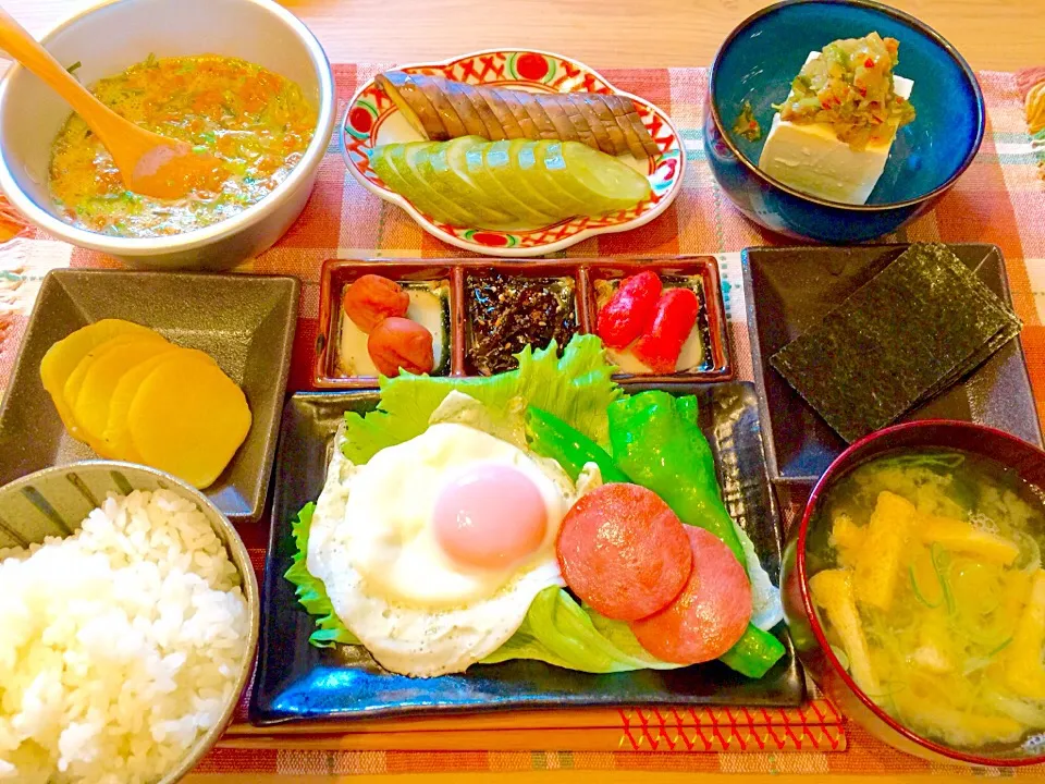 Snapdishの料理写真:今朝の朝ごはん🍚|KANAさん