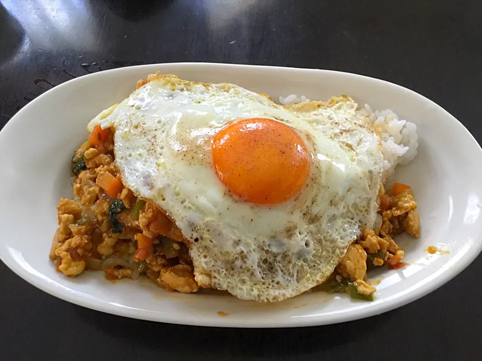 ガパオライス風ドライカレー|やまち〜さん