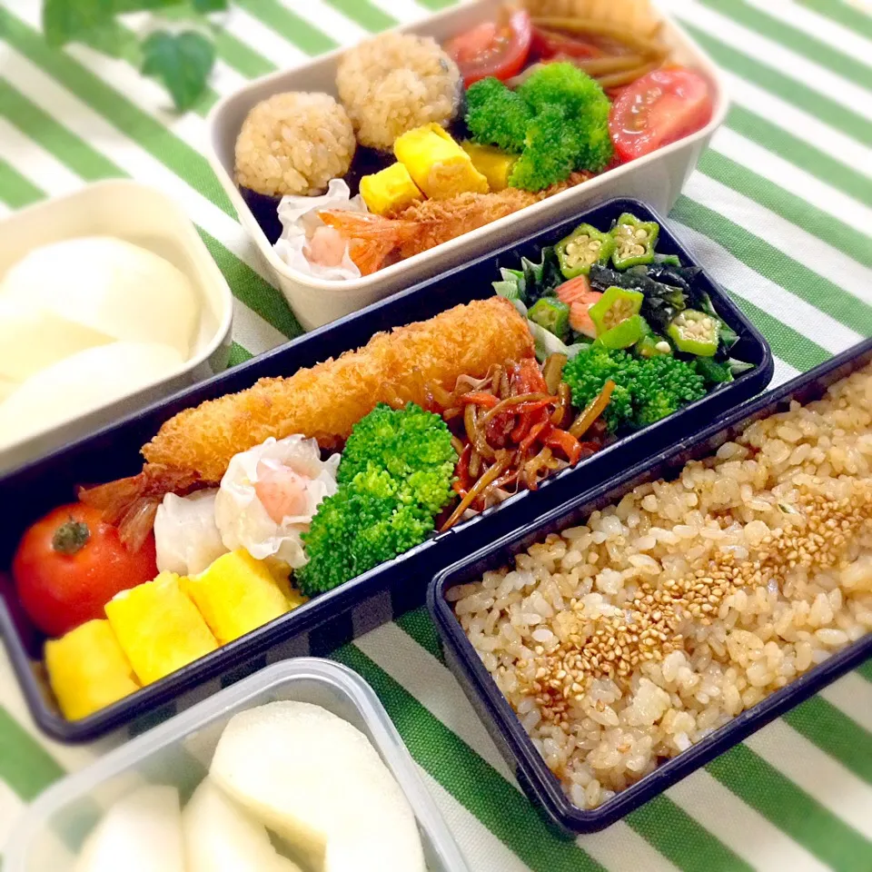 娘達の学童弁当〜！給食スタートまであと4日！あ〜〜〜！、まだ長いわあ。|yukoさん