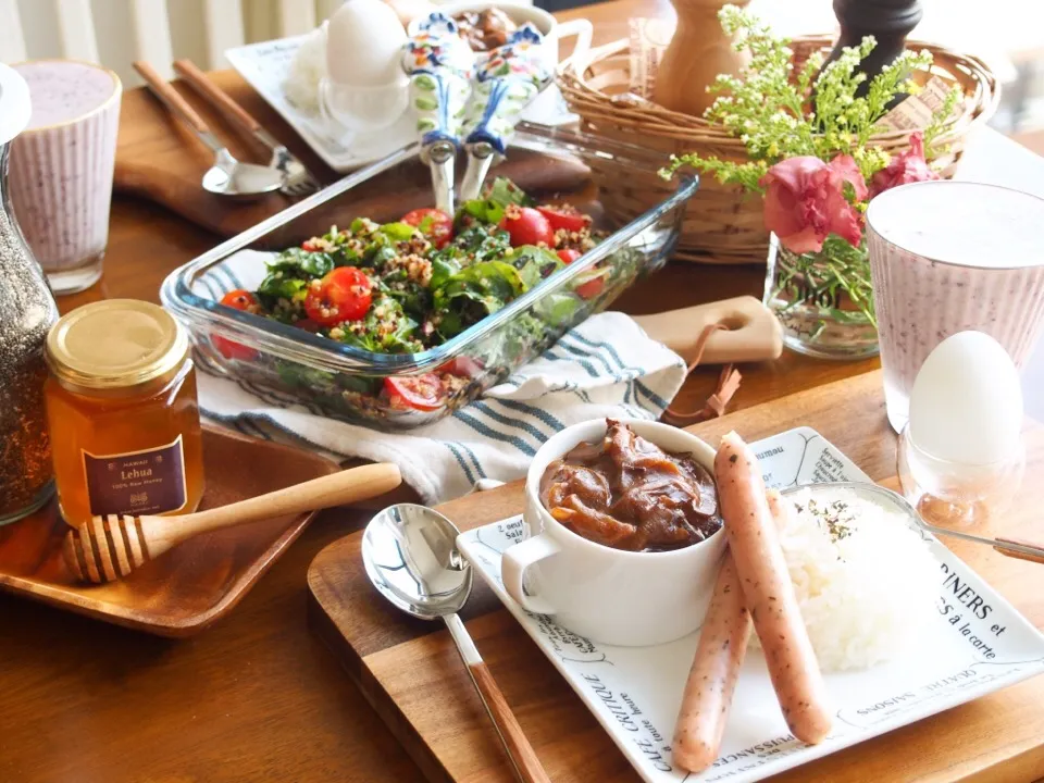 ケールとキヌアのデリ風サラダブランチ🍽|まあさん