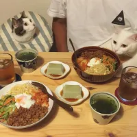 Snapdishの料理写真:ビビンバ風♩|naouさん