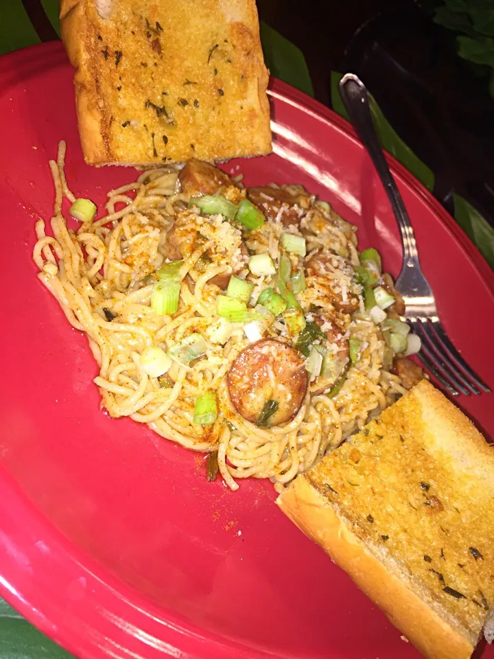 Snapdishの料理写真:Cajun angel hair pasta 🍴|Tawanjaさん