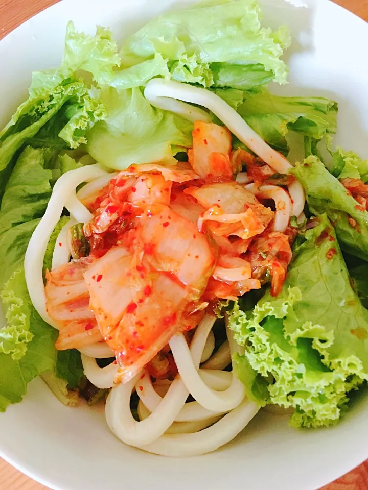 胡麻油と辛味噌醤油で和えたタレをかけて旨辛うどん(๑˃̵ᴗ˂̵)و ̑̑|るりさん