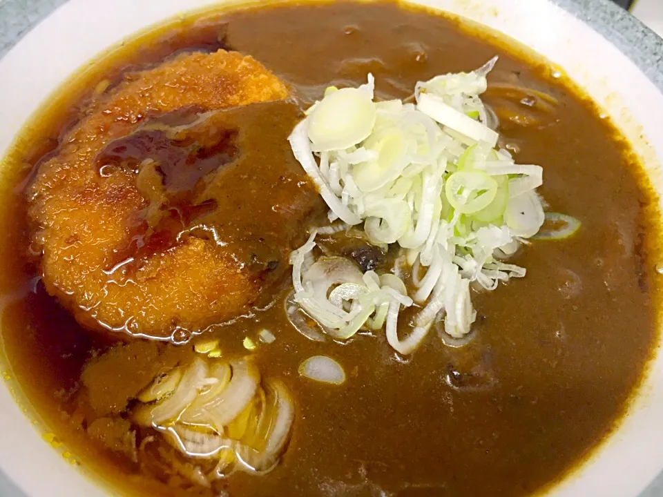 Snapdishの料理写真:立食いそば手帳 名店120［首都圏編］ 新角（高砂）カレーコロッケそば 160823|ゆうじ.さん