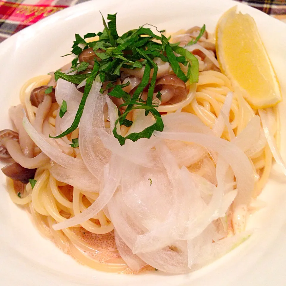 今日の晩御飯(๑´ڡ`๑)
明太子パスタ❤️|ちゃたままさん