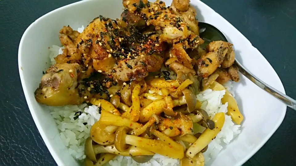 Teriyaki chicken with shimeiji  😍👄👅👅👅💋|🌷lynnlicious🌷さん