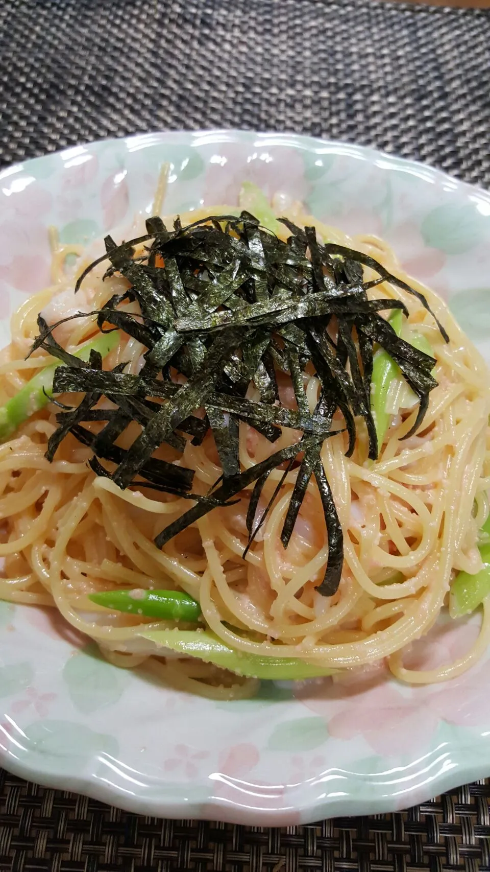 明太子パスタ　(イカ、アスパラ)|クッキングオヤジさん