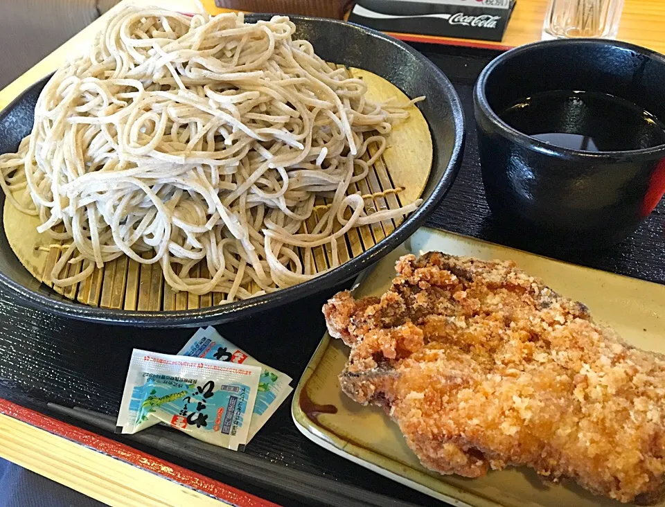 昼ごはん もりそば＆山賊焼|ぽんたさん