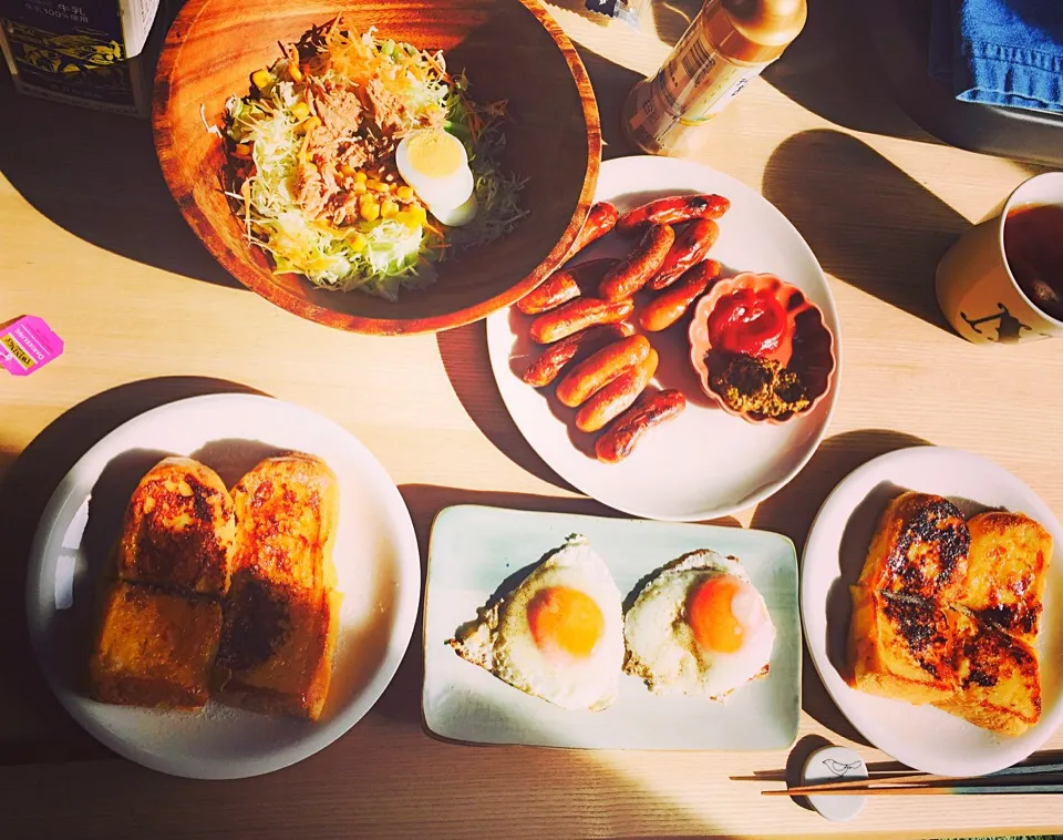 朝ごはん🍳フレンチトースト|ふうたろさん