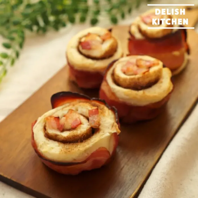 【動画】ベーコンシナモンロールの作り方  #delishkitchentv|DELISH KITCHENさん