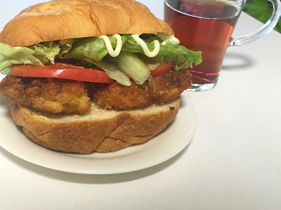 チキンカツサンドイッチ|しげさんさん