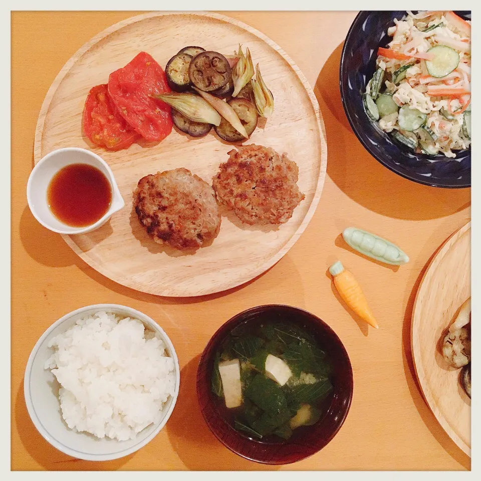 Snapdishの料理写真:キトキト野菜を味わふ🍆🌿🍚🙏|leeさん