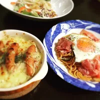 Snapdishの料理写真:洋風ナポリタン🍝ソーセージチリドリア|こうめみまちさん