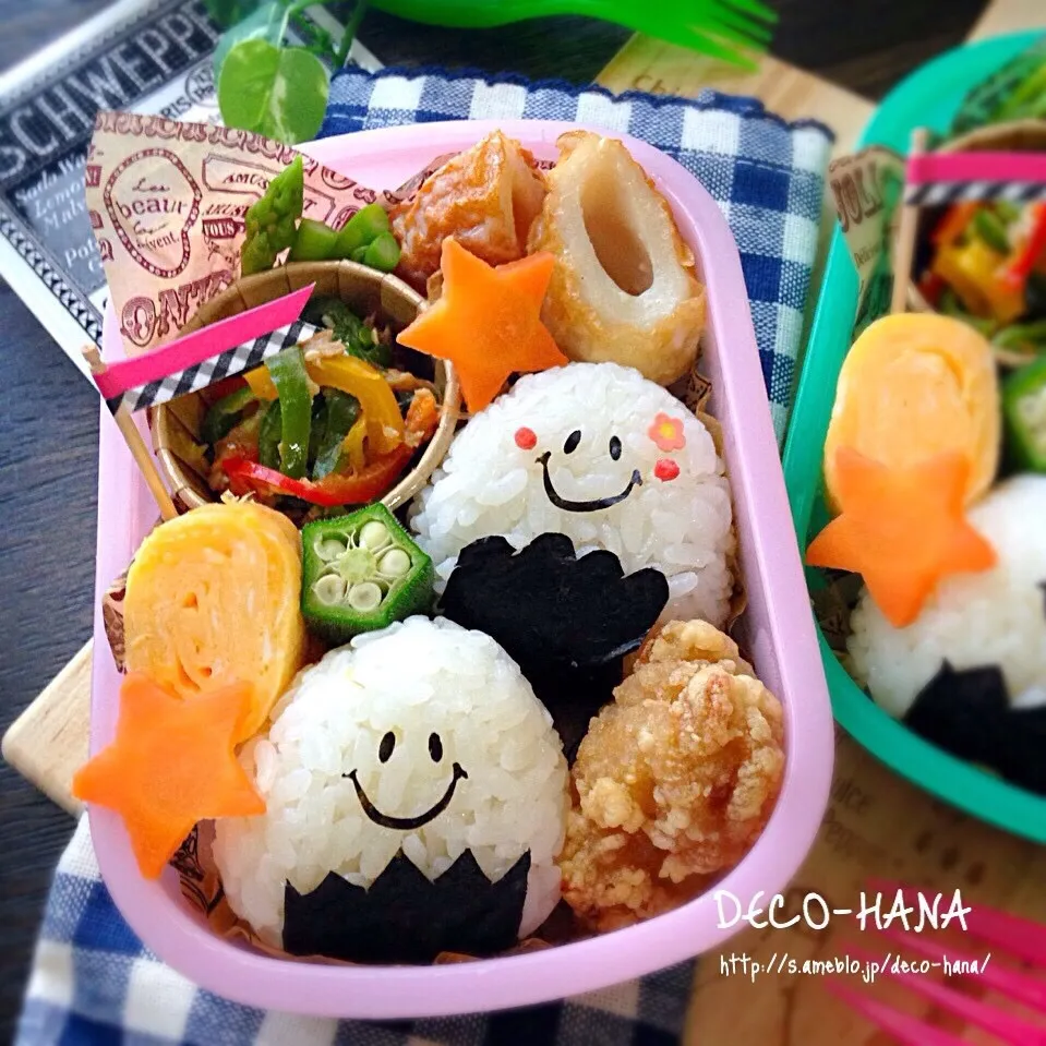 夏休み最後のおにぎり弁当◡̈⃝♩|さとみ (satomi_foodart)さん