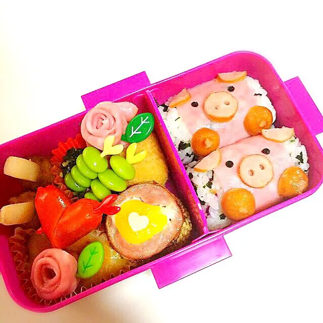 今日の❀学童弁当❀|もえかなやんさん