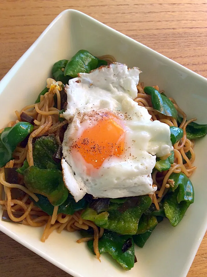 具がピーマンだけの焼きそば|みなみさん