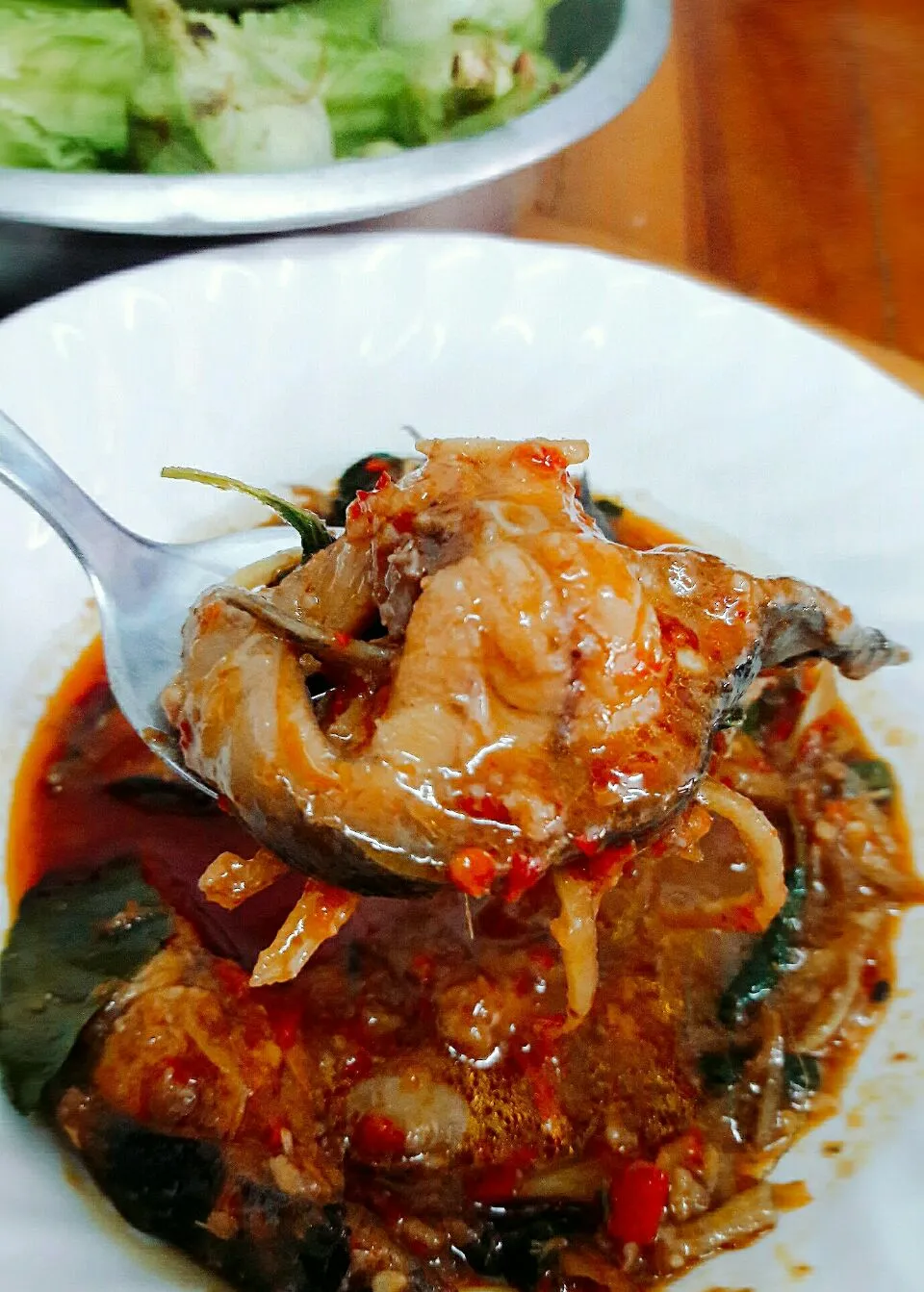 Spicy Fried Stir Catfish|Newsone Fotografiaさん