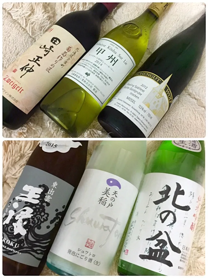 ワインと日本酒。お客様が来るので用意。|リュカさん