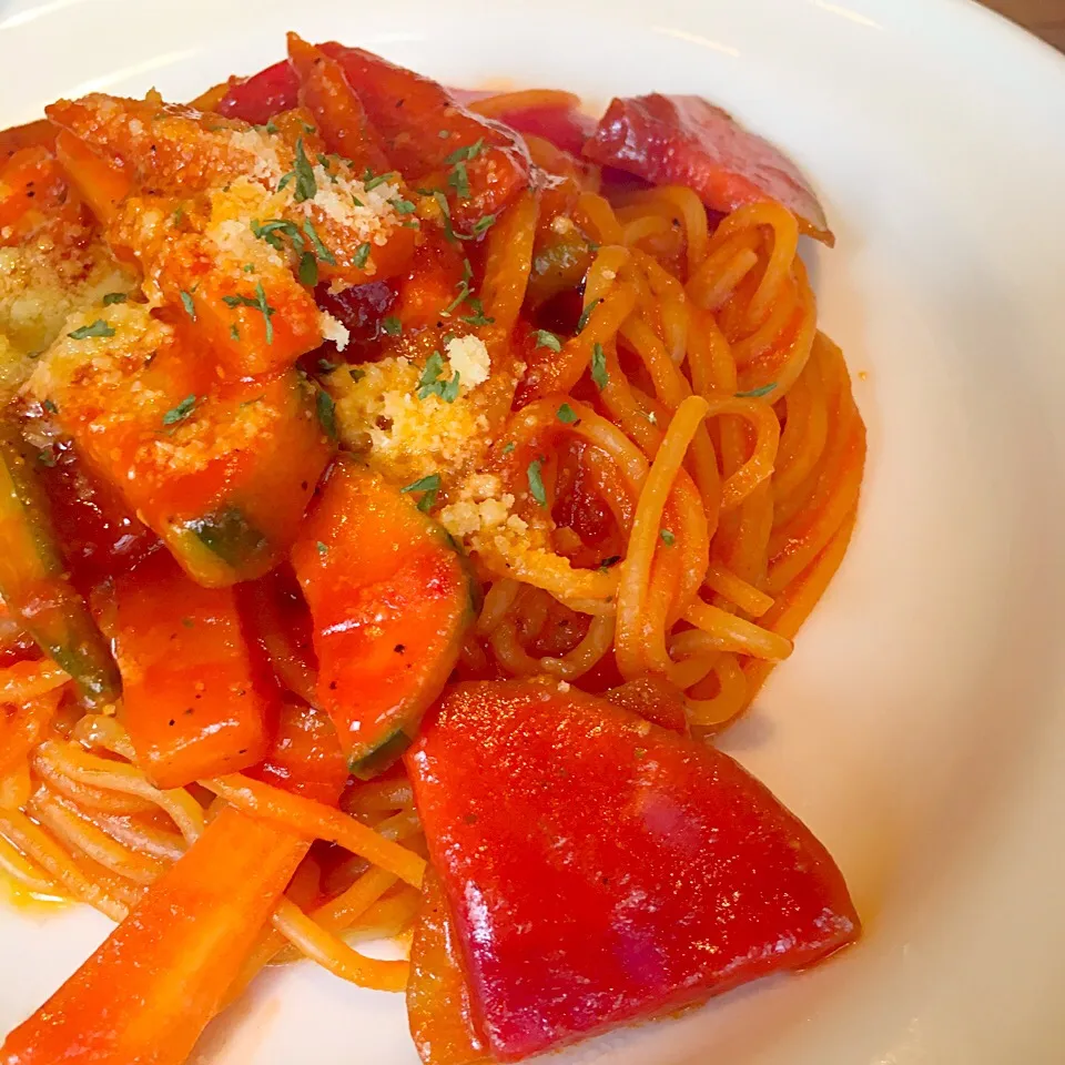 お野菜のパスタ‼︎ 隠し味は味噌がみそ😉|Seikoさん